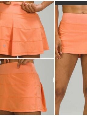 Lululemon  ^ Pace Rival Mid Rise Skirt  2021 Golden Apricot EUC Size 10